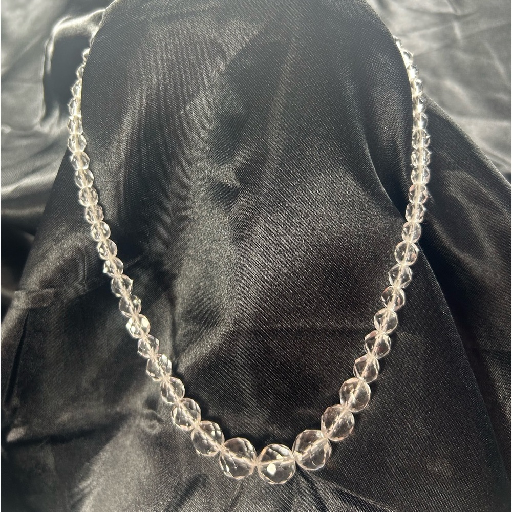 Glass Bead Choker Necklace